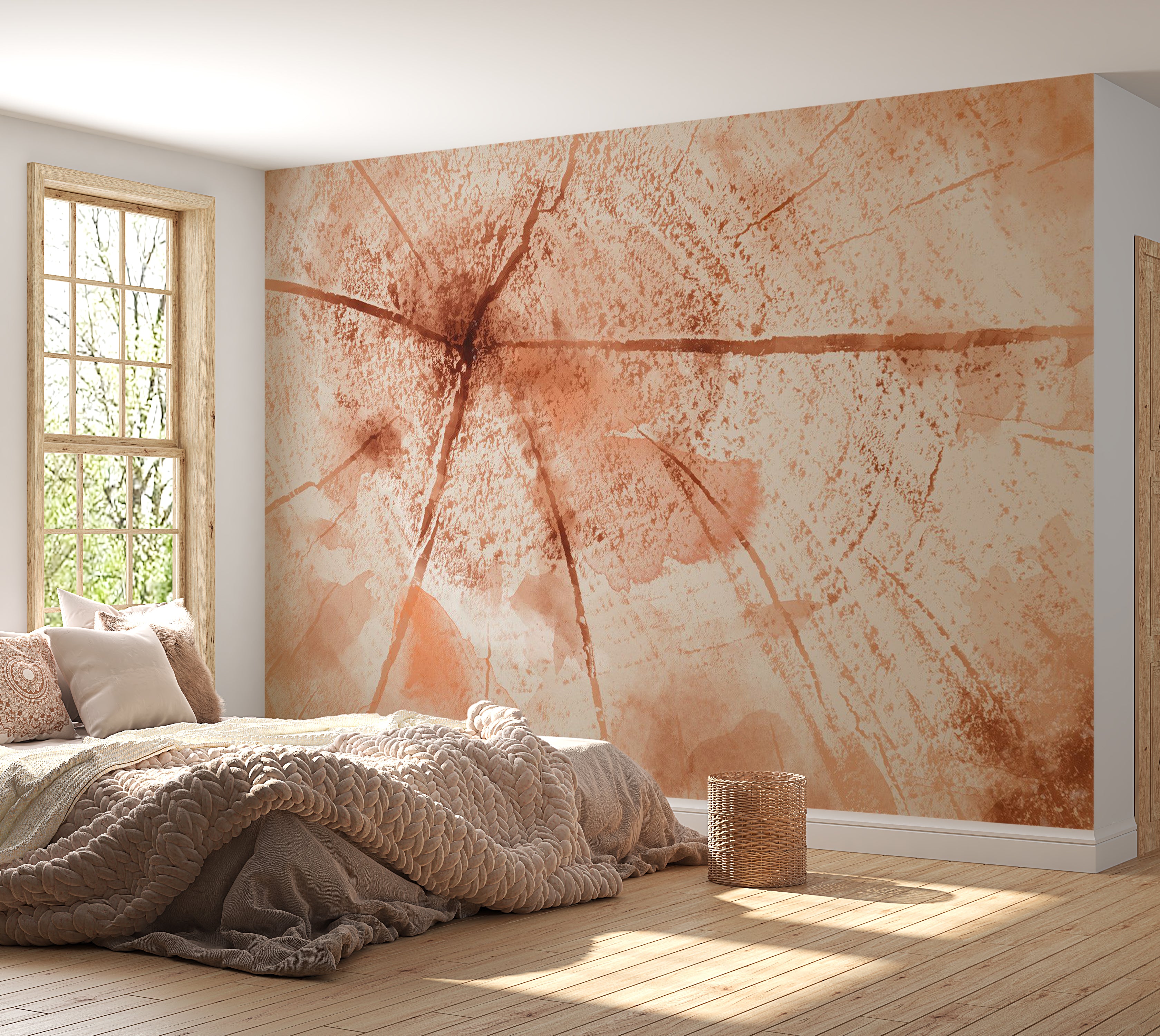 Peel & Stick Wall Mural - Pink Trunk 38"Wx27"H