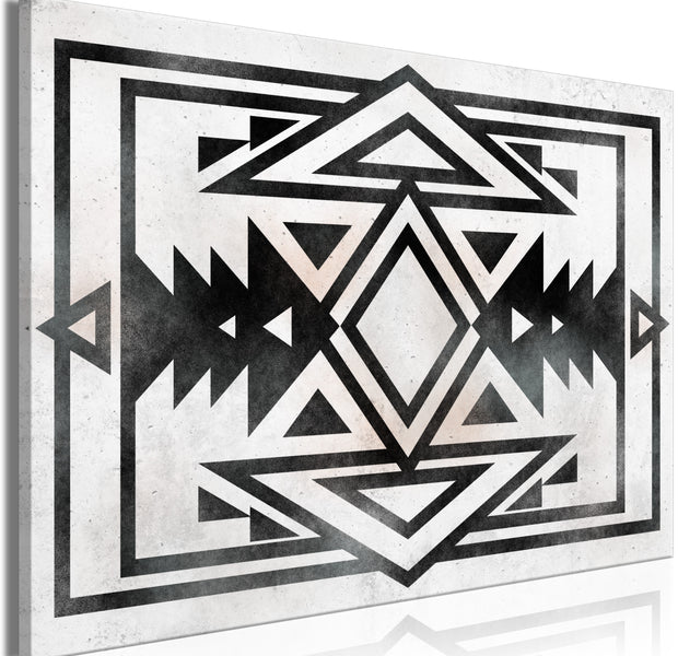 Abstract Canvas Wall Art - Ethnic Pattern