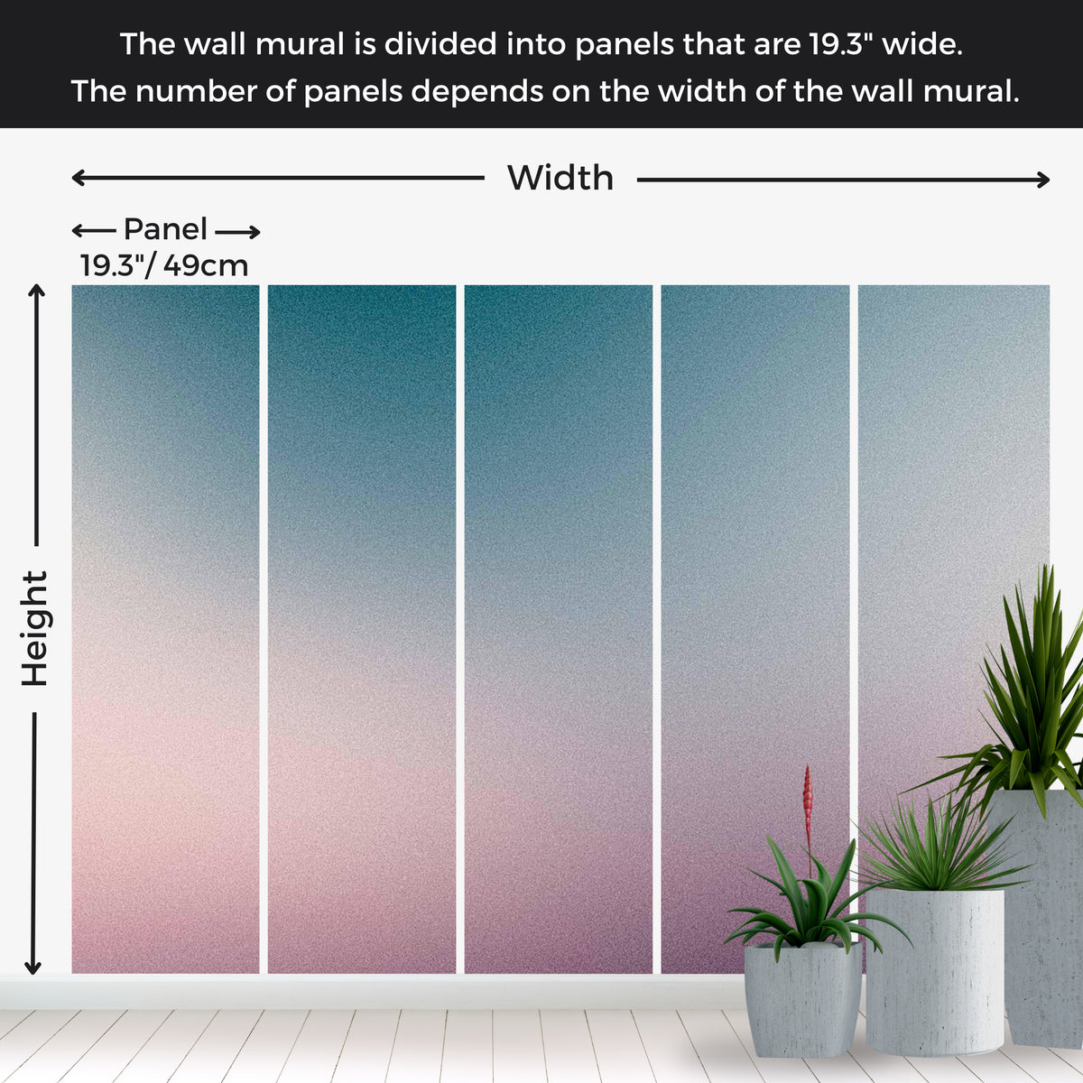 Peel & Stick Wall Mural - Nostalgic Gradient – Tiptophomedecor