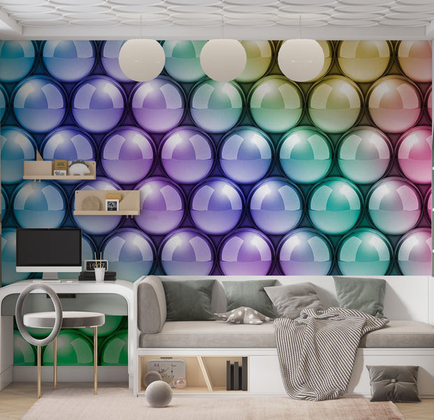 Abstract Wallpaper Wall Mural - Colorful Vertigo 39"Wx27"H
