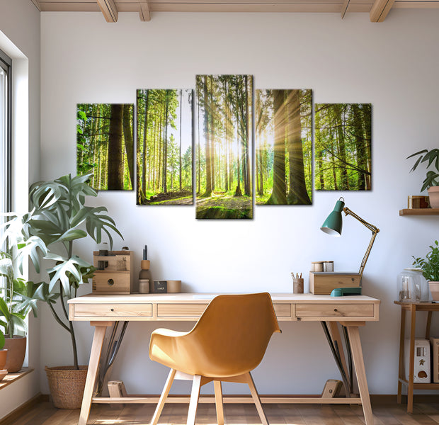 Stretched Canvas Landscape Art - Forest Kingdom 40"Wx20"H