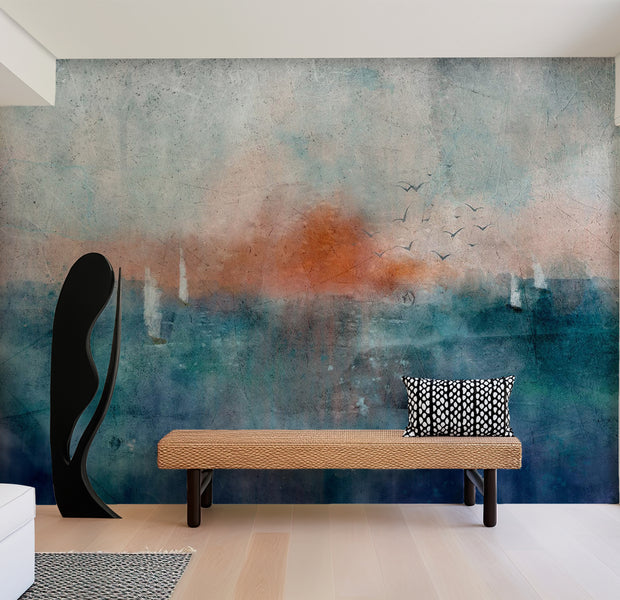 Peel & Stick Landscape Wall Mural - Sunny Relief 38"Wx27"H