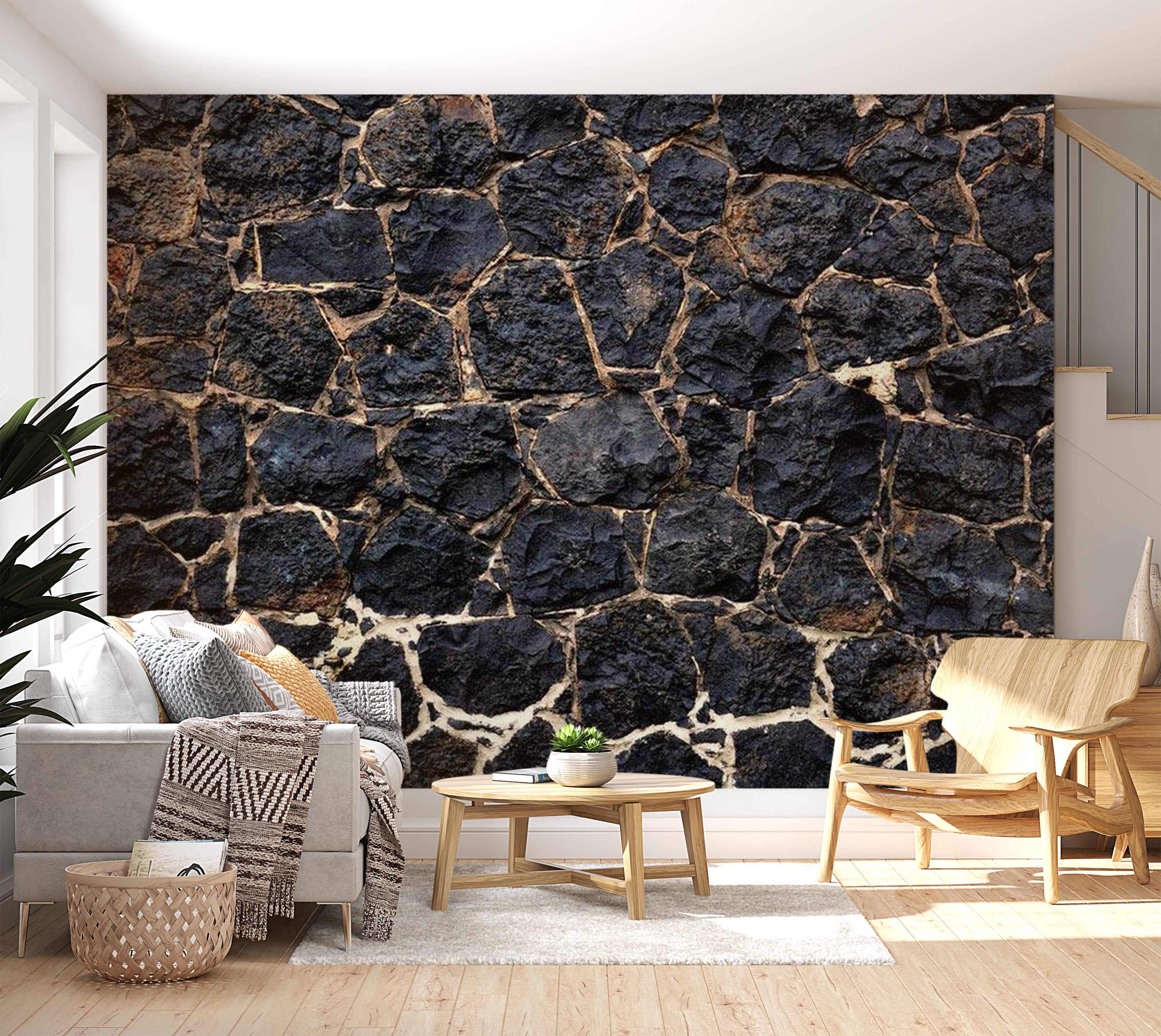 Background & Patterns Wallpaper Wall Mural - Stony Twilight 39"Wx27"H