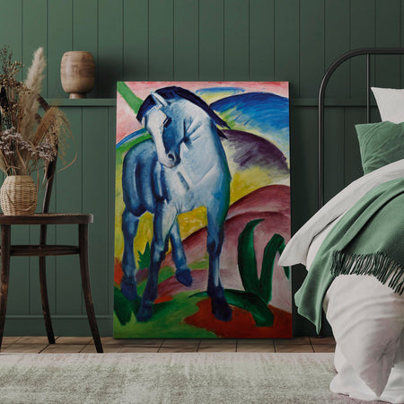 Reproduction Canvas Wall Art - Blue Horse