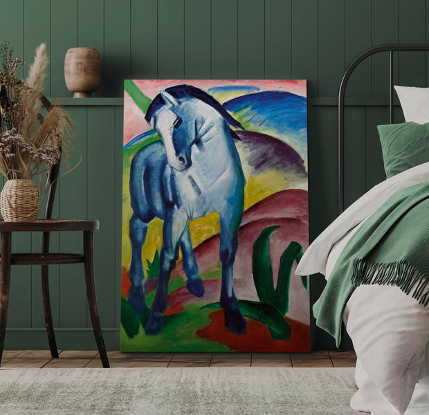 Reproduction Canvas Wall Art - Blue Horse