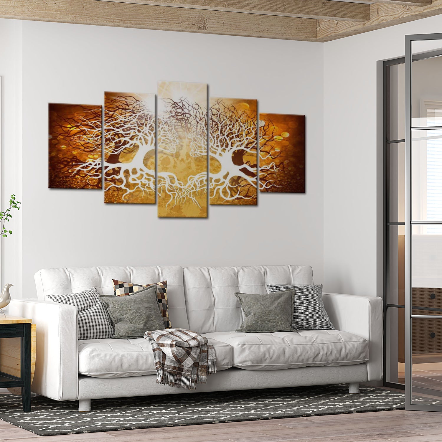 Abstract Canvas Wall Art - Genesis Of Love