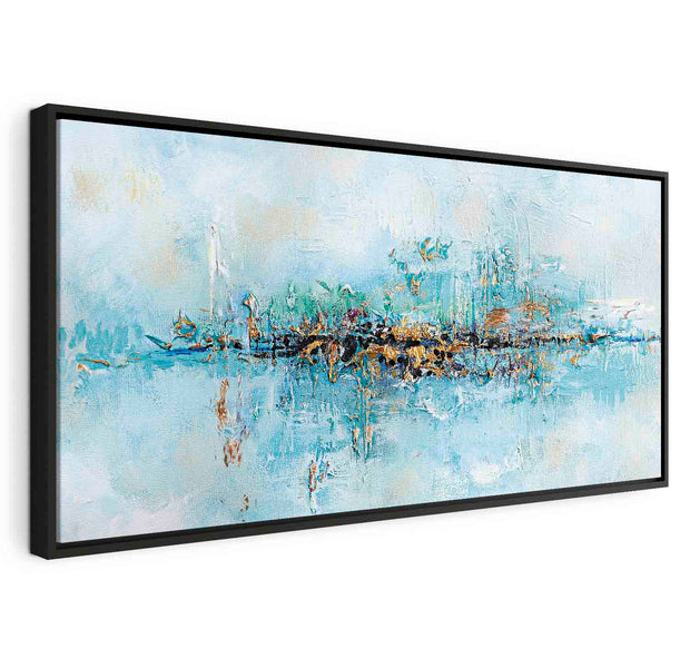 Floating Framed Canvas Art - Lagoon