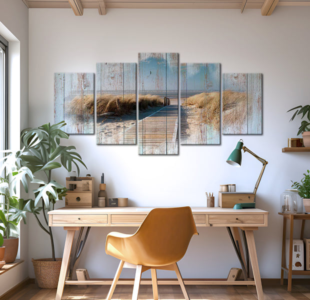 Stretched Canvas Landscape Art - Melody Of Summer 40"Wx20"H