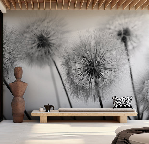 Peel & Stick Floral Wall Mural - Field of Dandelions 38"Wx27"H