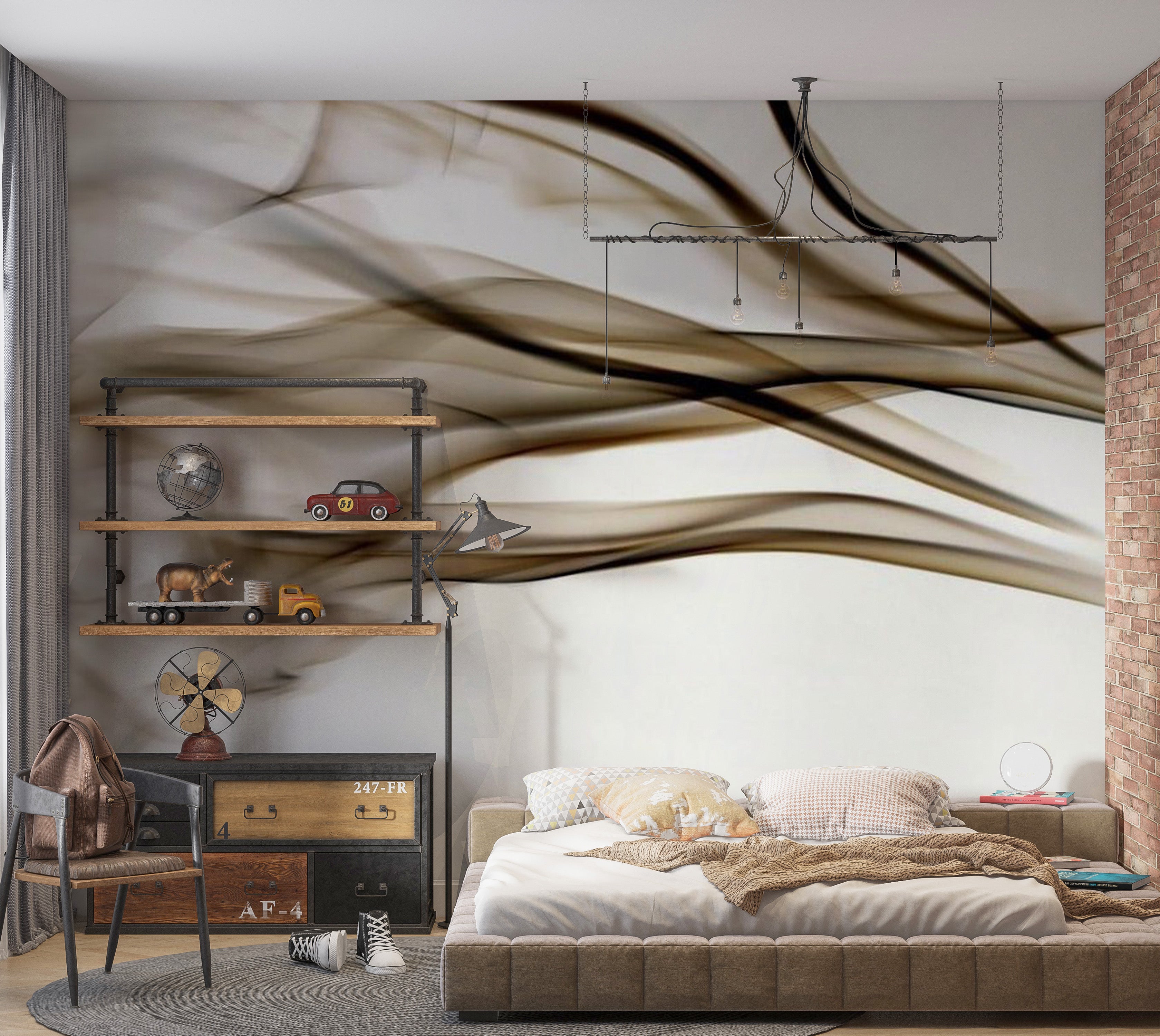 Abstract Wallpaper Wall Mural - Smoke - Abstract 118"Wx90"H