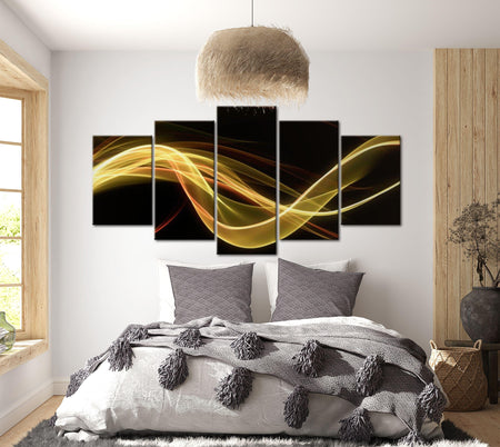 Abstract Canvas Wall Art - Abstract Light - 5 Pieces