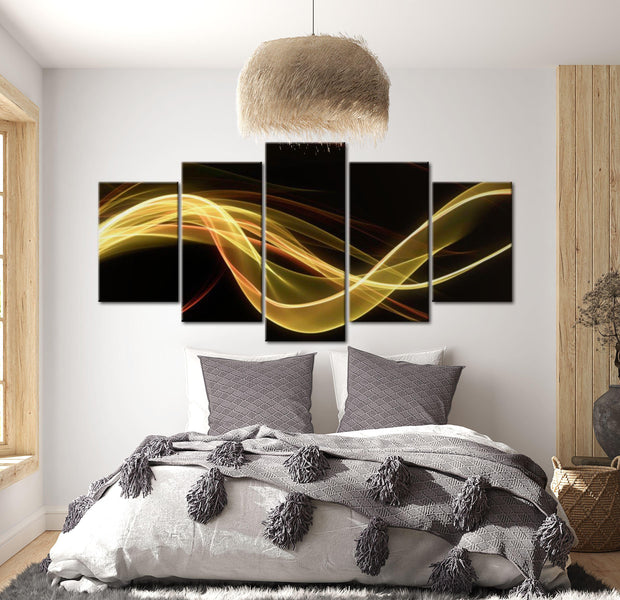 Abstract Canvas Wall Art - Abstract Light - 5 Pieces