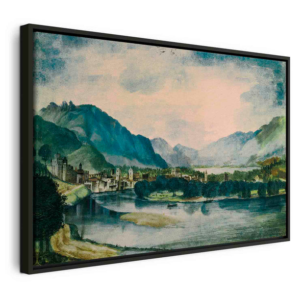 Floating Framed Canvas Art - The City of Trento - Albrecht Durer