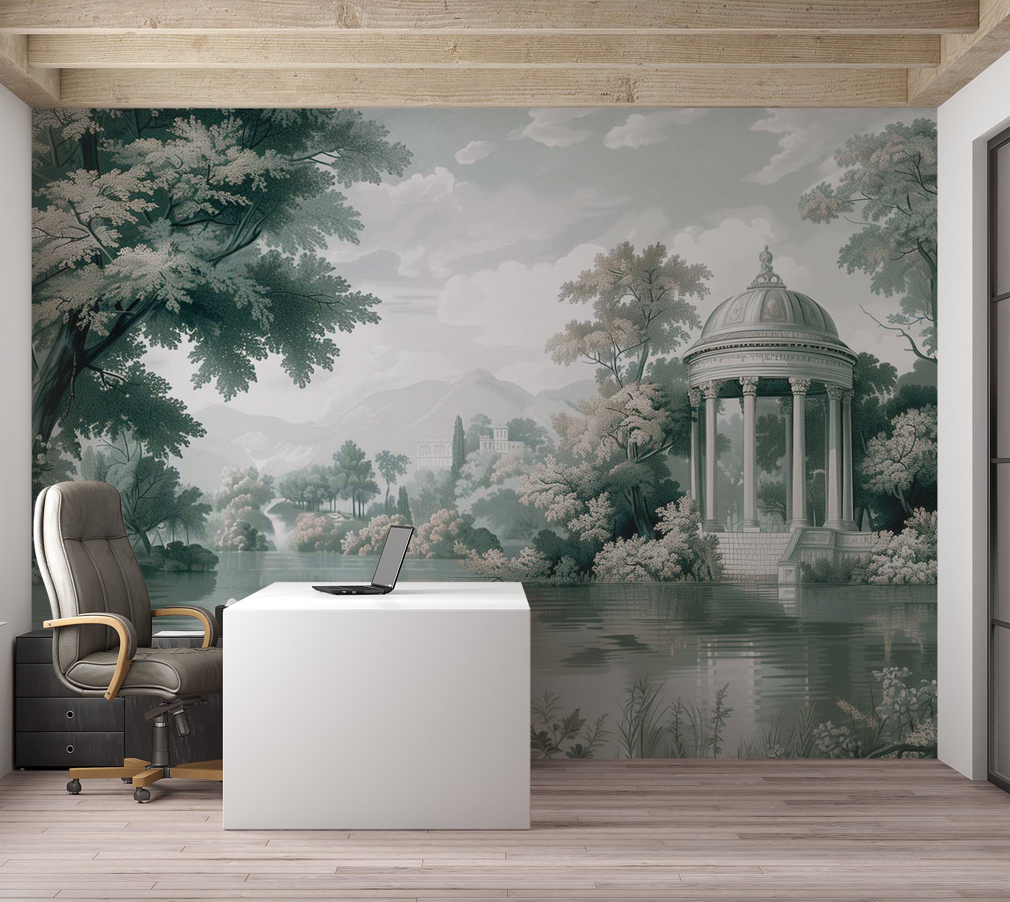 Peel & Stick Landscape Wall Mural - Dreamscape at The Lake 38"Wx27"H