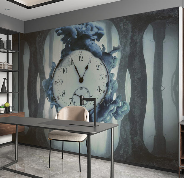 Abstract Wallpaper Wall Mural - Surrealism Of Time 118"Wx90"H