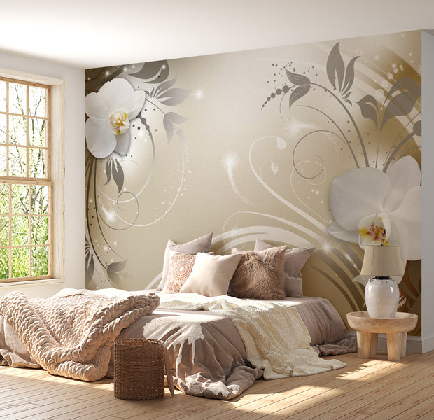 Peel & Stick Glam Wall Mural - Gold Dance 38"Wx27"H