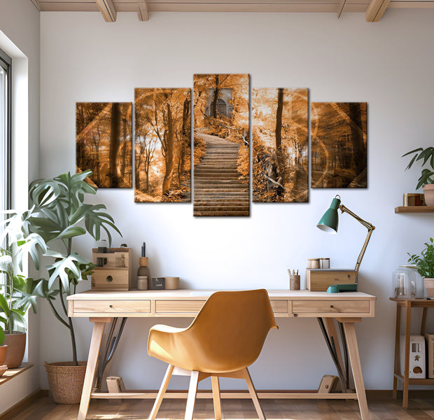 Stretched Canvas Landscape Art - Knocking On Heavens Doors 40"Wx20"H