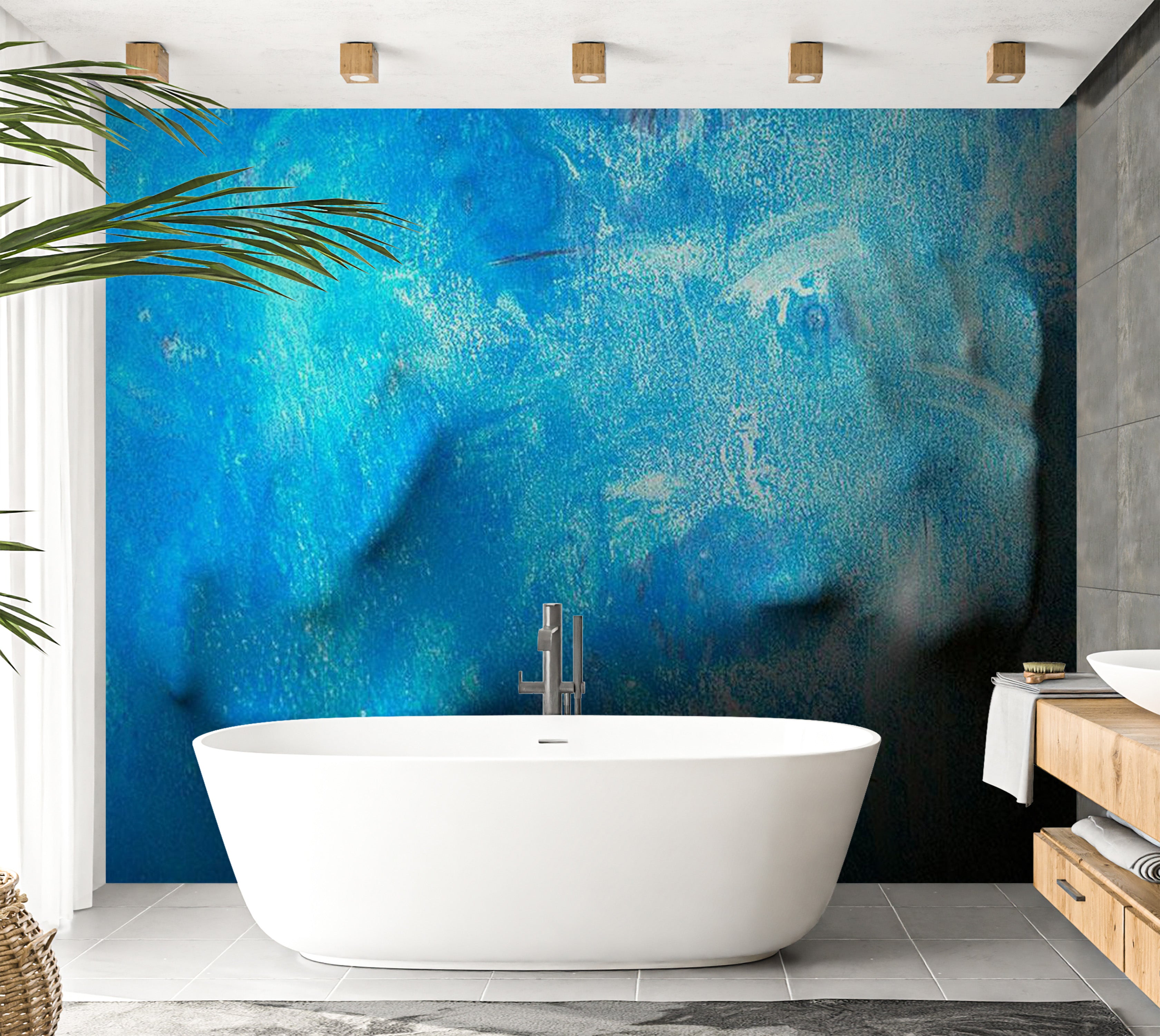 Abstract Wallpaper Wall Mural - Sense Of Touch 39"Wx27"H