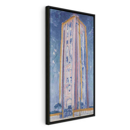 Floating Framed Canvas Art - Lighthouse near Westkapelle - Piet Mondrian