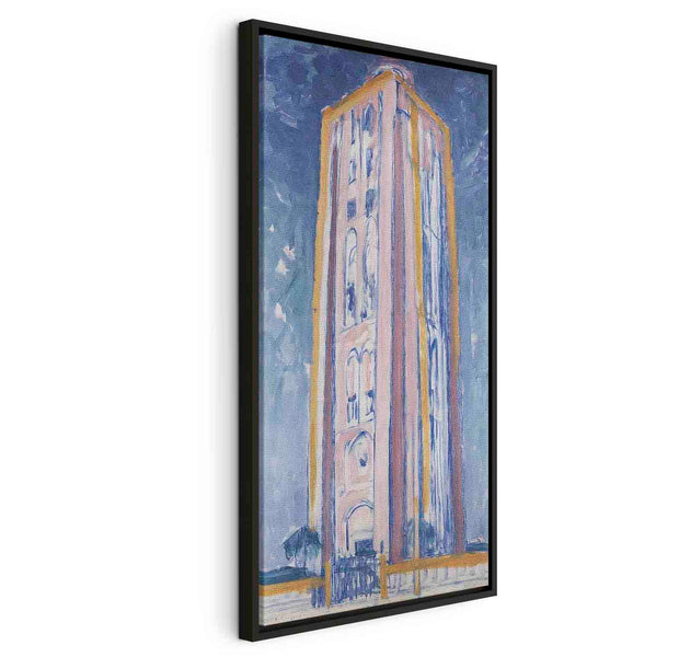 Floating Framed Canvas Art - Lighthouse near Westkapelle - Piet Mondrian