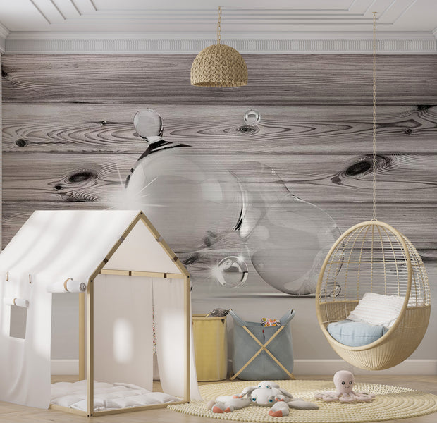 Background & Patterns Wallpaper Wall Mural - Light In Drops Of Water 39"Wx27"H