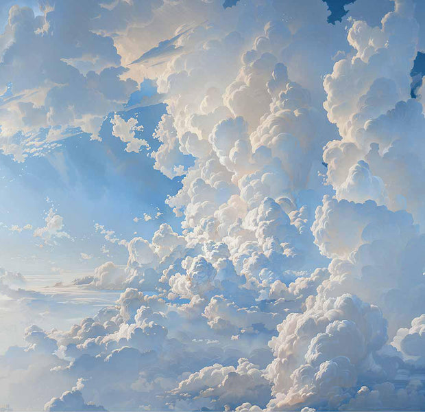 Peel & Stick Landscape Wall Mural - Secrets of The Clouds 38"Wx27"H