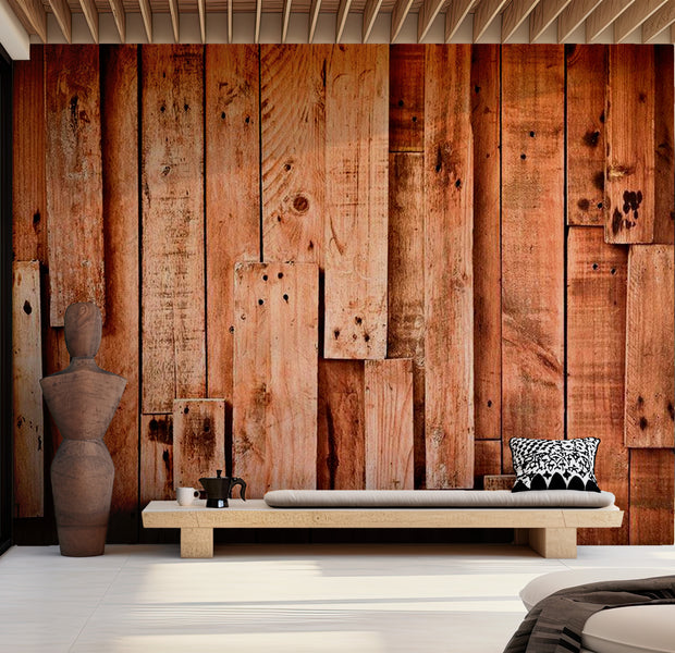 Background & Patterns Wallpaper Wall Mural - Wooden Fantasy 39"Wx27"H