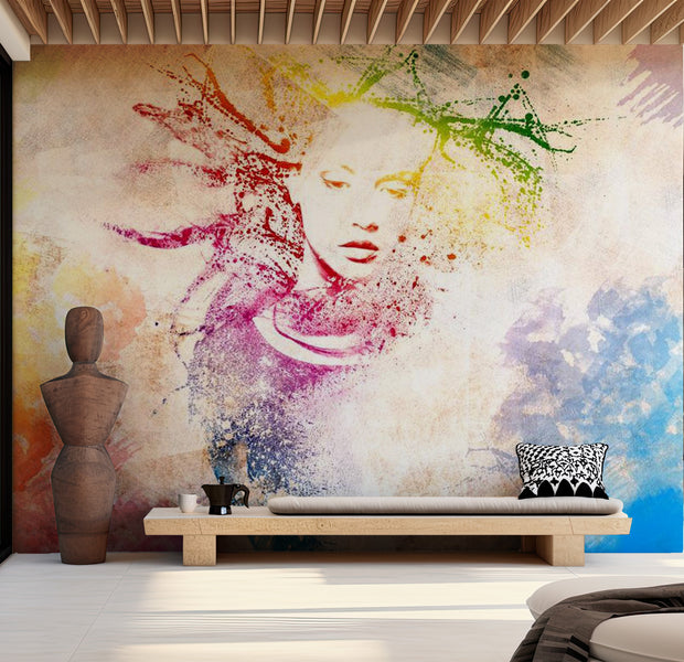Abstract Wallpaper Wall Mural - Premonition 118"Wx90"H