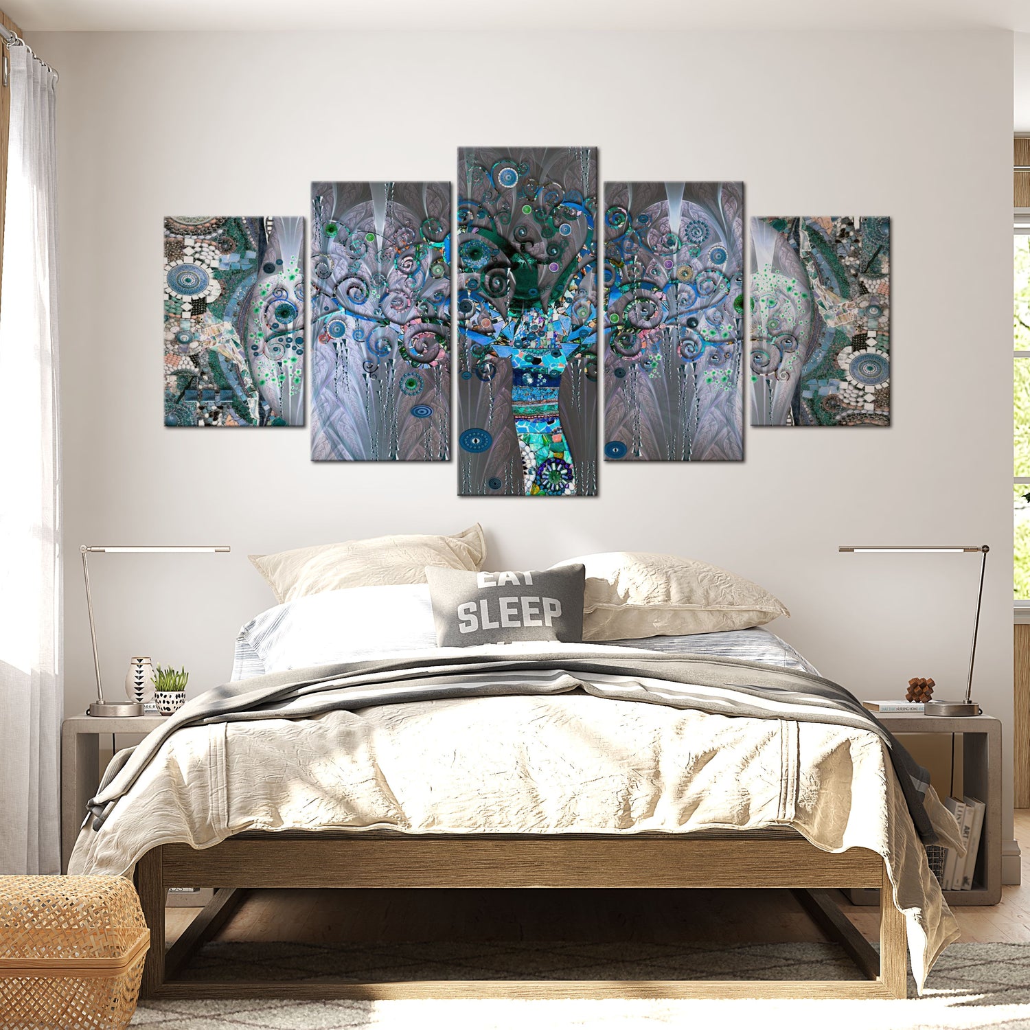 Abstract Canvas Wall Art - Twisted Tree