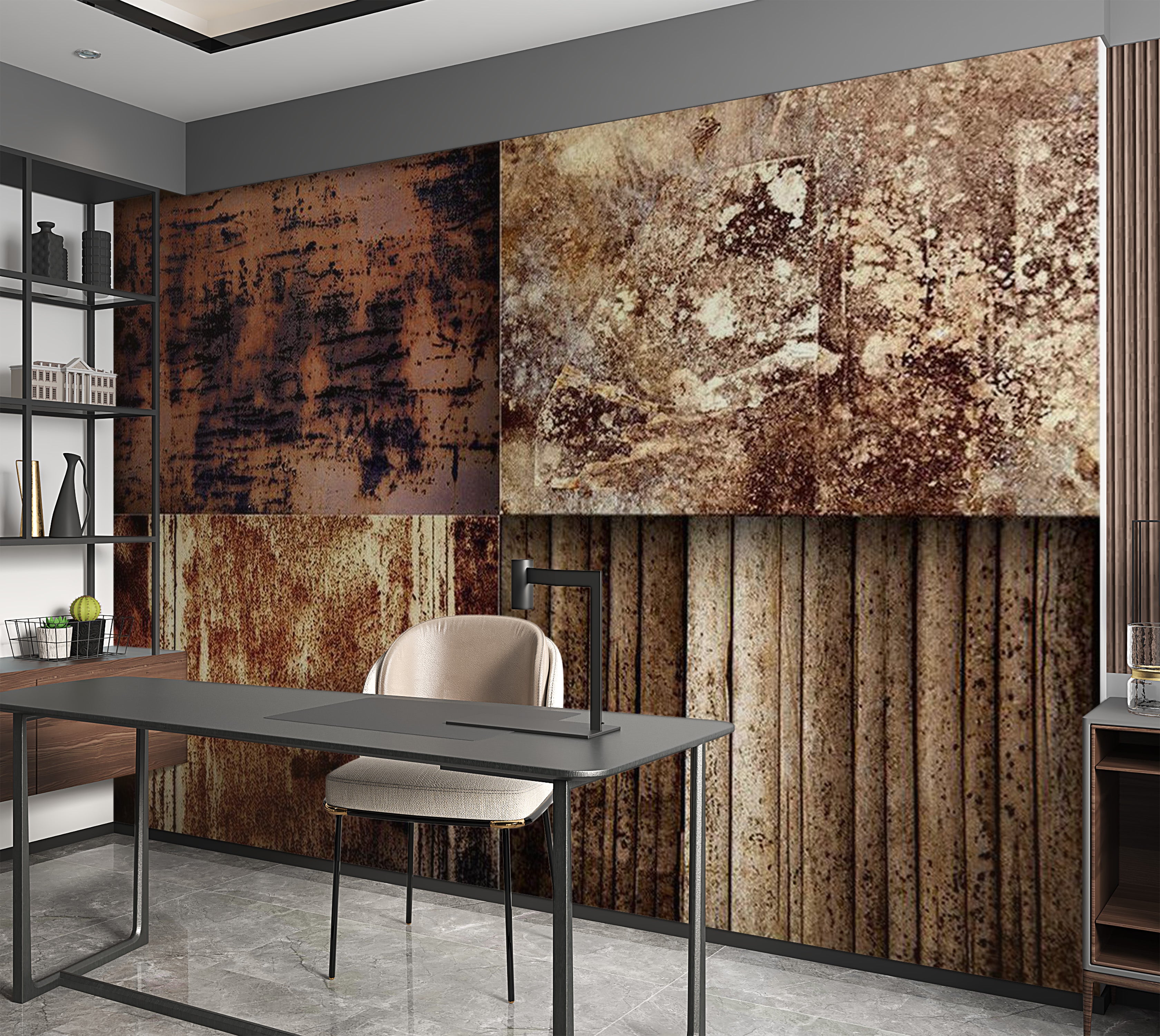 Abstract Wallpaper Wall Mural - Illuminated Texture 39"Wx27"H