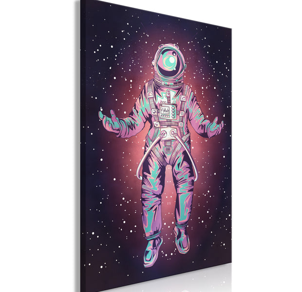 Retro Canvas Wall Art - Lonely Traveler
