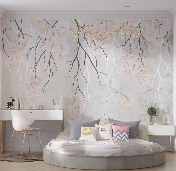 Peel & Stick Floral Wall Mural - Mysterious Plants 38"Wx27"H