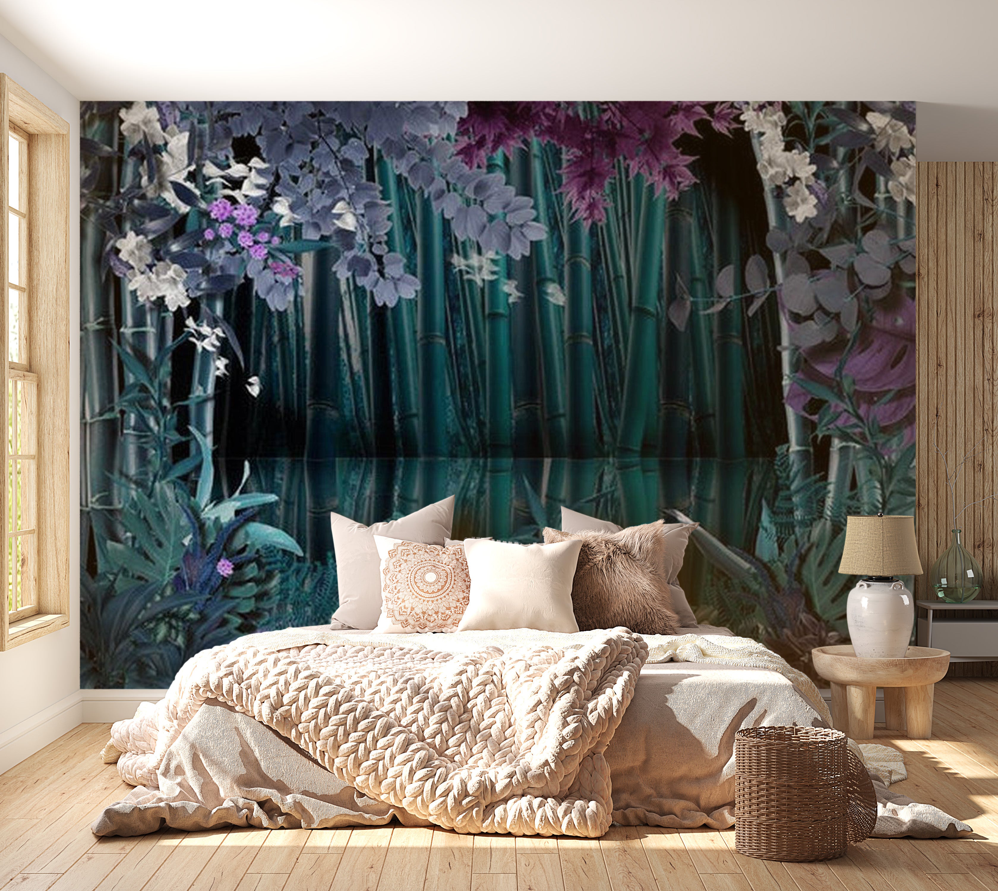 Zen Wallpaper Wall Mural - Mysterious Night 39"Wx27"H