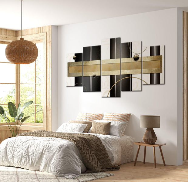 Abstract Canvas Wall Art - Path Of Thoughts - 5 Pieces