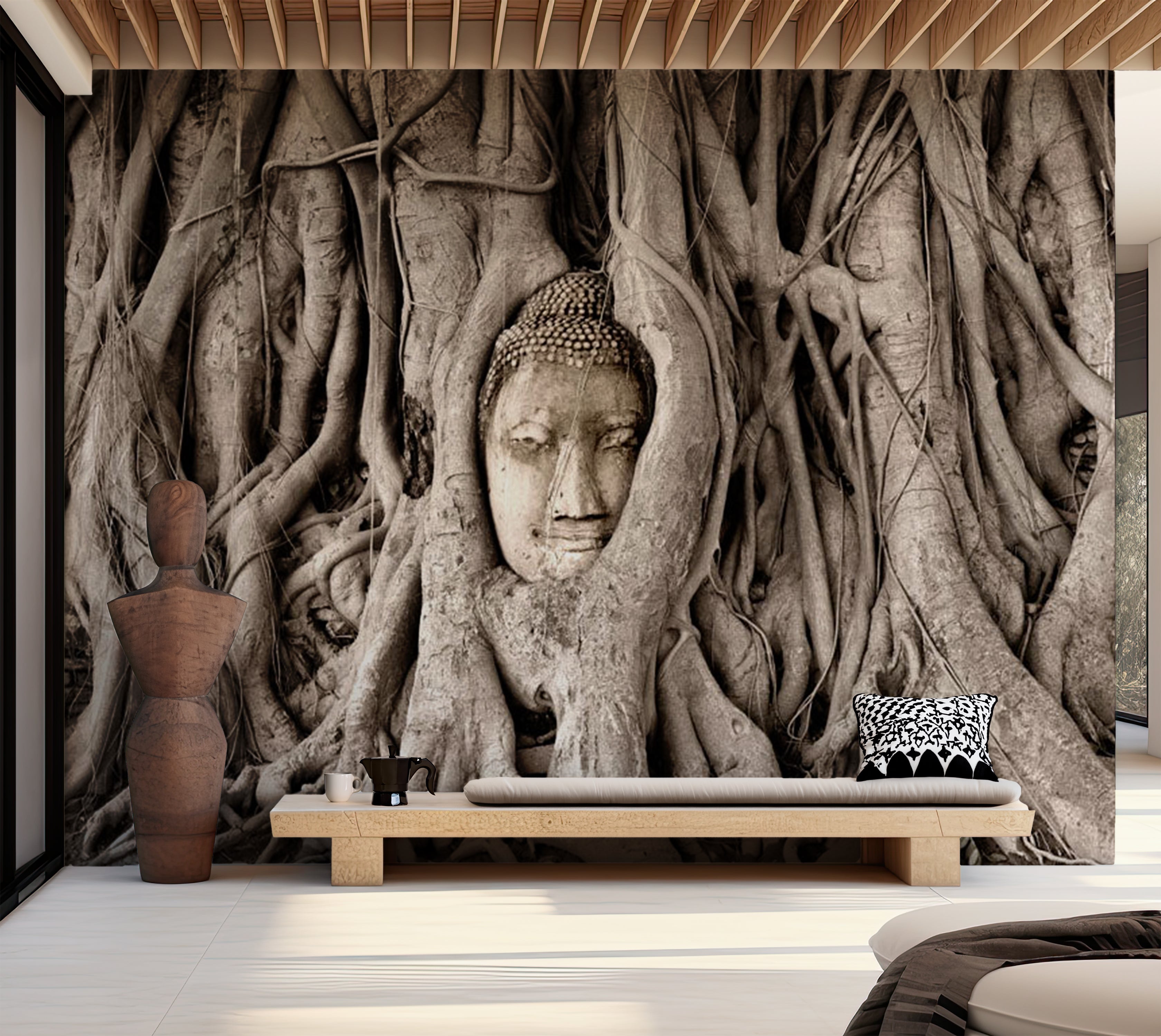 Peel & Stick Spiritual Wall Mural - Buddha's Tree