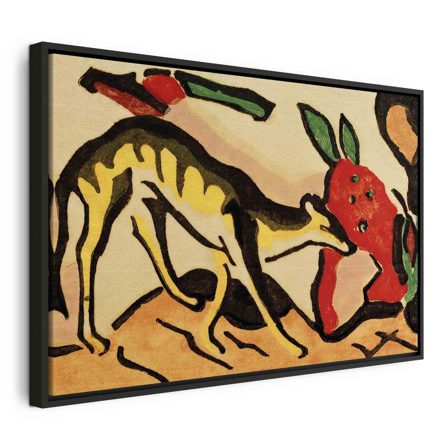 Floating Framed Canvas Art - Fabeltier - Franz Marc