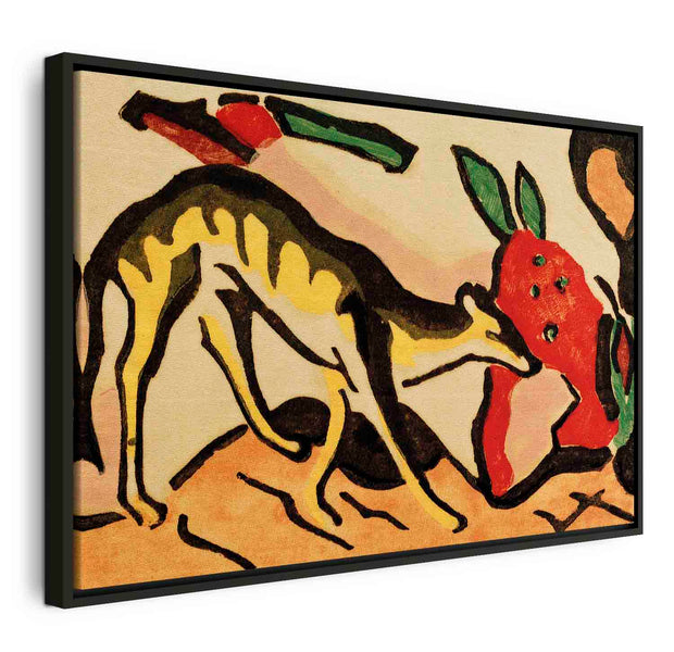 Floating Framed Canvas Art - Fabeltier - Franz Marc