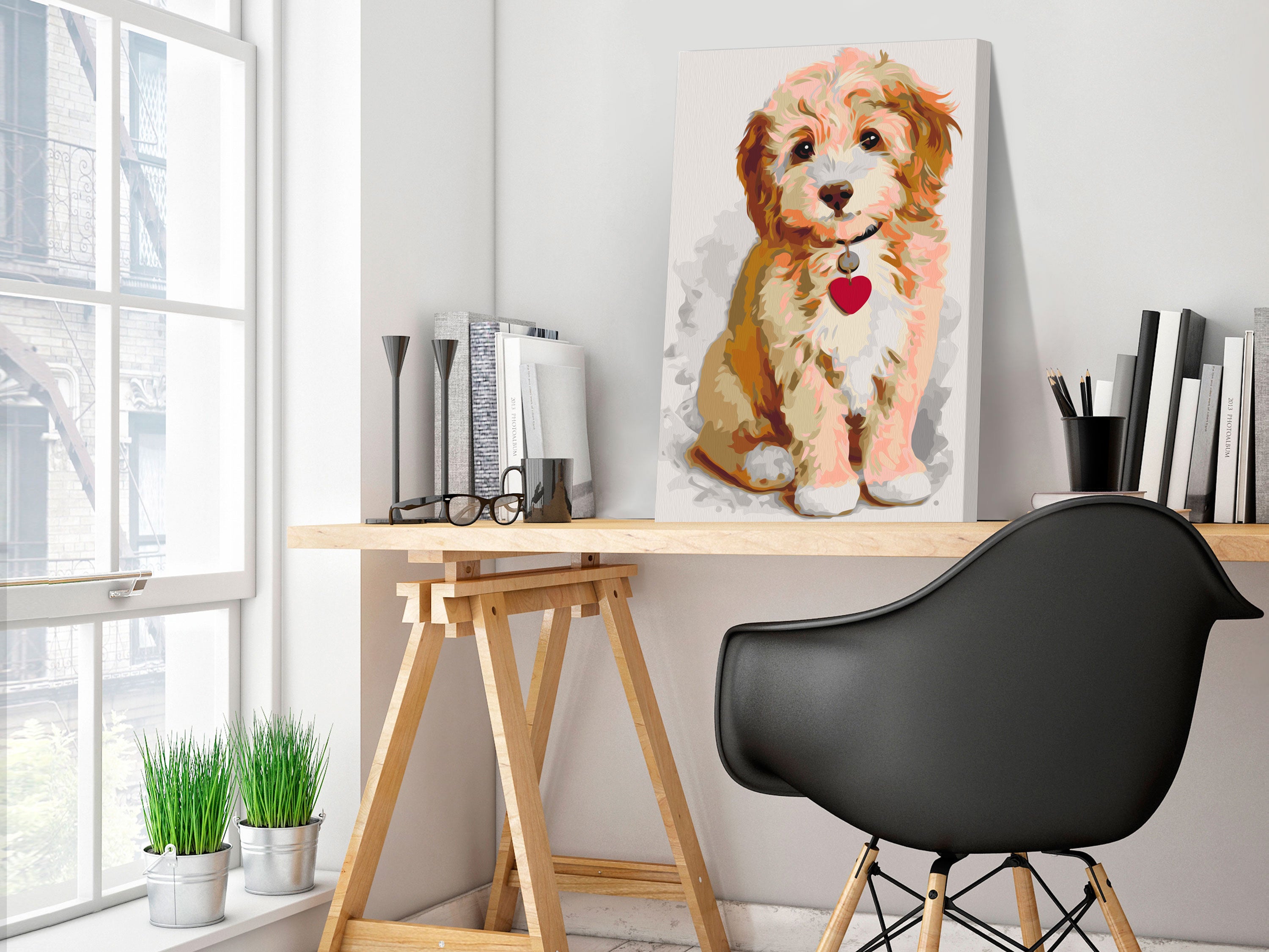 Paint By Numbers Kit - Dog Puppy