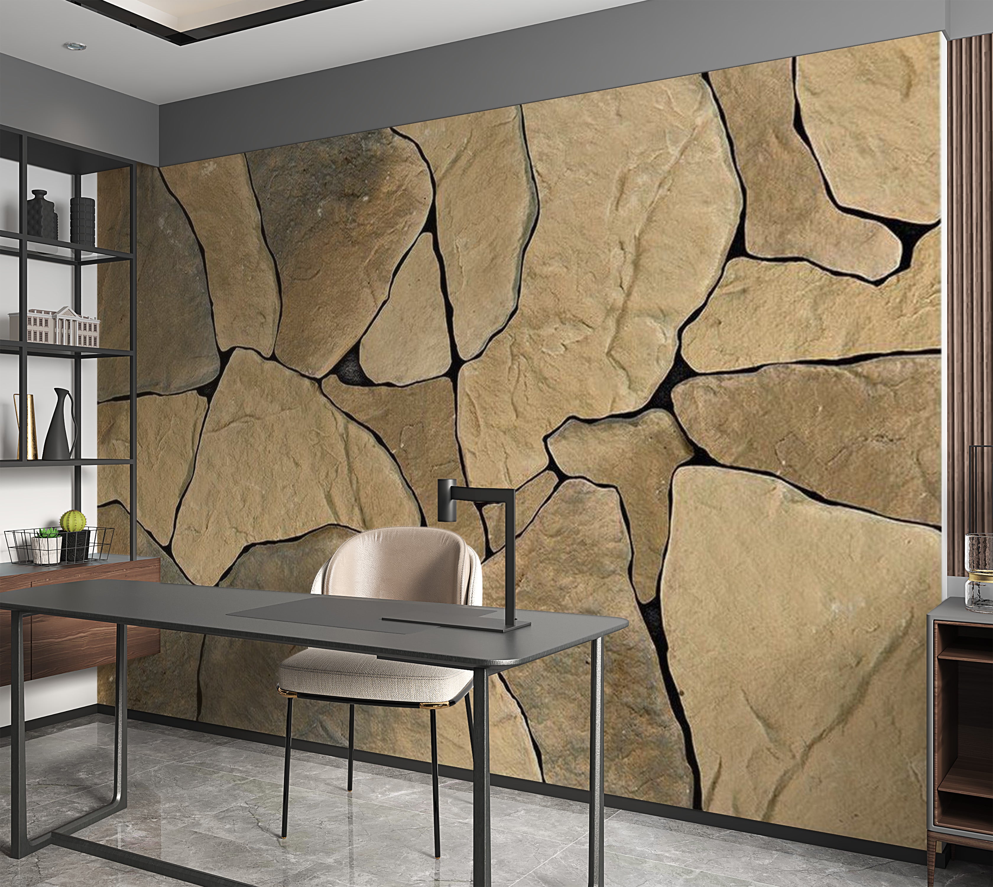 Background & Patterns Wallpaper Wall Mural - Big Rock Formation 39"Wx27"H