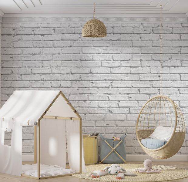 Background & Patterns Wallpaper Wall Mural - White Stone 39"Wx27"H