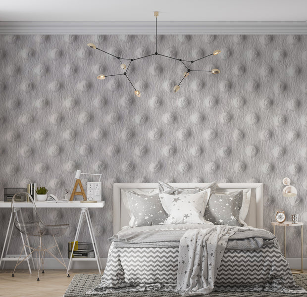 Background & Patterns Wallpaper Wall Mural - White Fluffy Background 39"Wx27"H