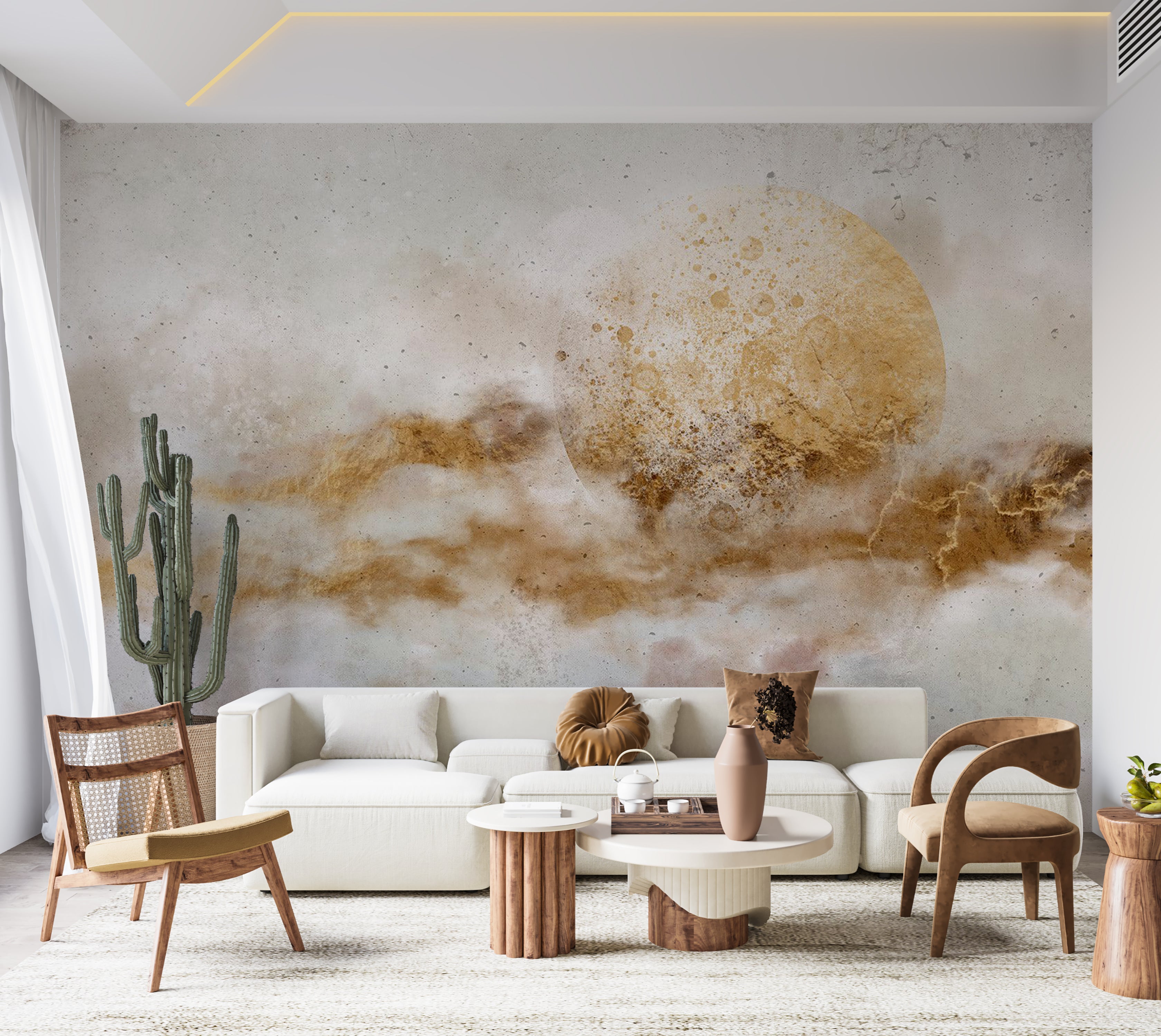 Abstract Wallpaper Wall Mural - Inner Symphony 39"Wx27"H / Standard