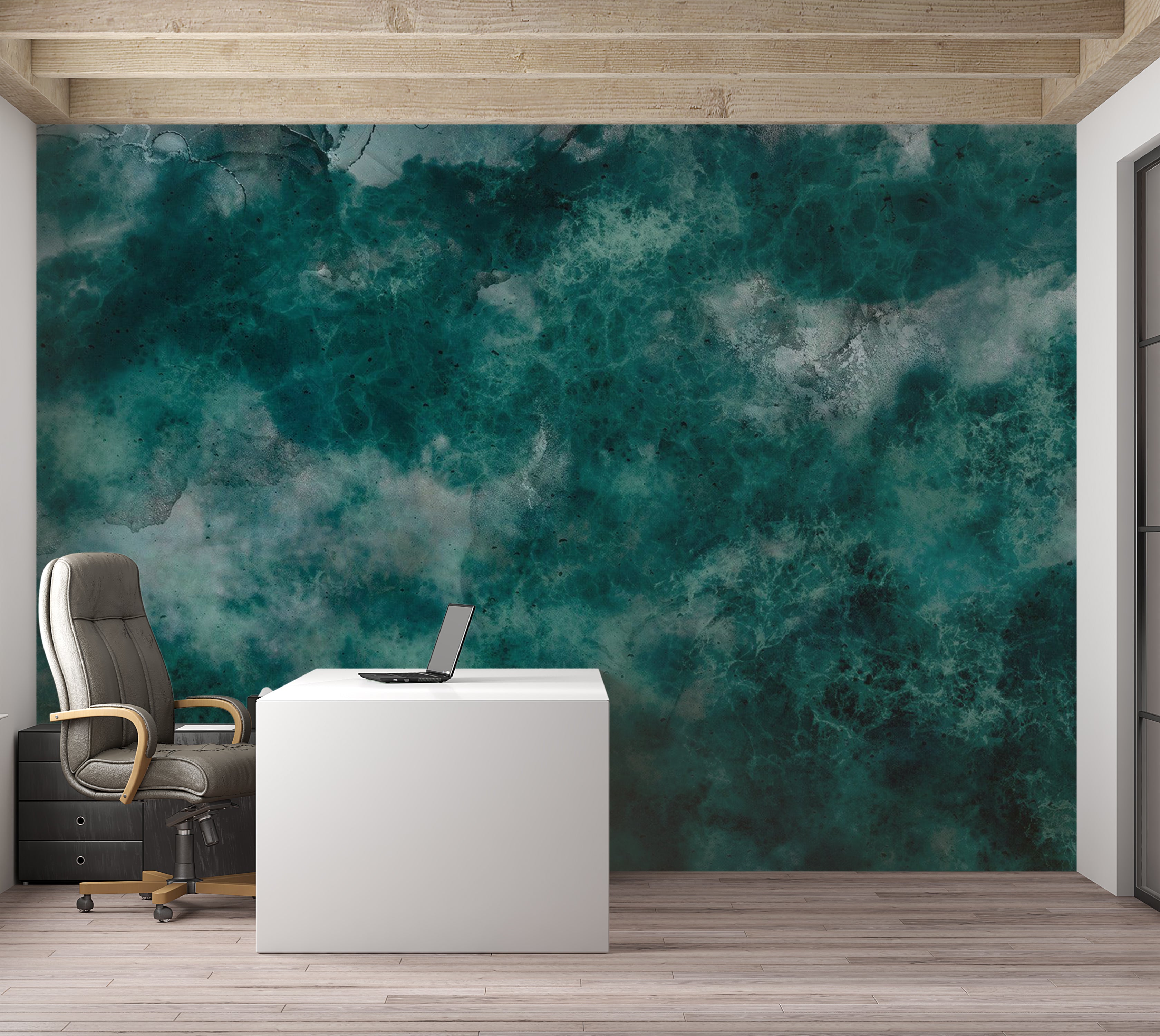 Peel & Stick Wall Mural - Deep Ocean Impression 38"Wx27"H