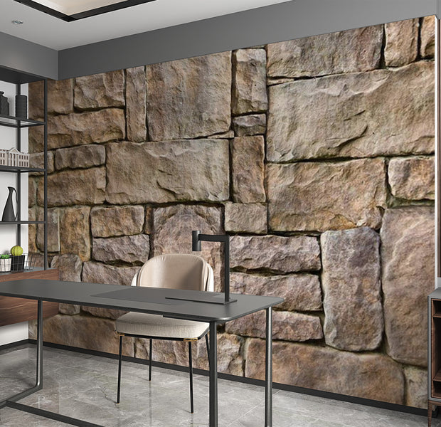 Background & Patterns Wallpaper Wall Mural - Stone Puzzles 39"Wx27"H