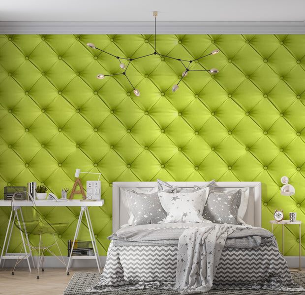 Background & Patterns Wallpaper Wall Mural - Lime Chesterfield Pattern 39"Wx27"H