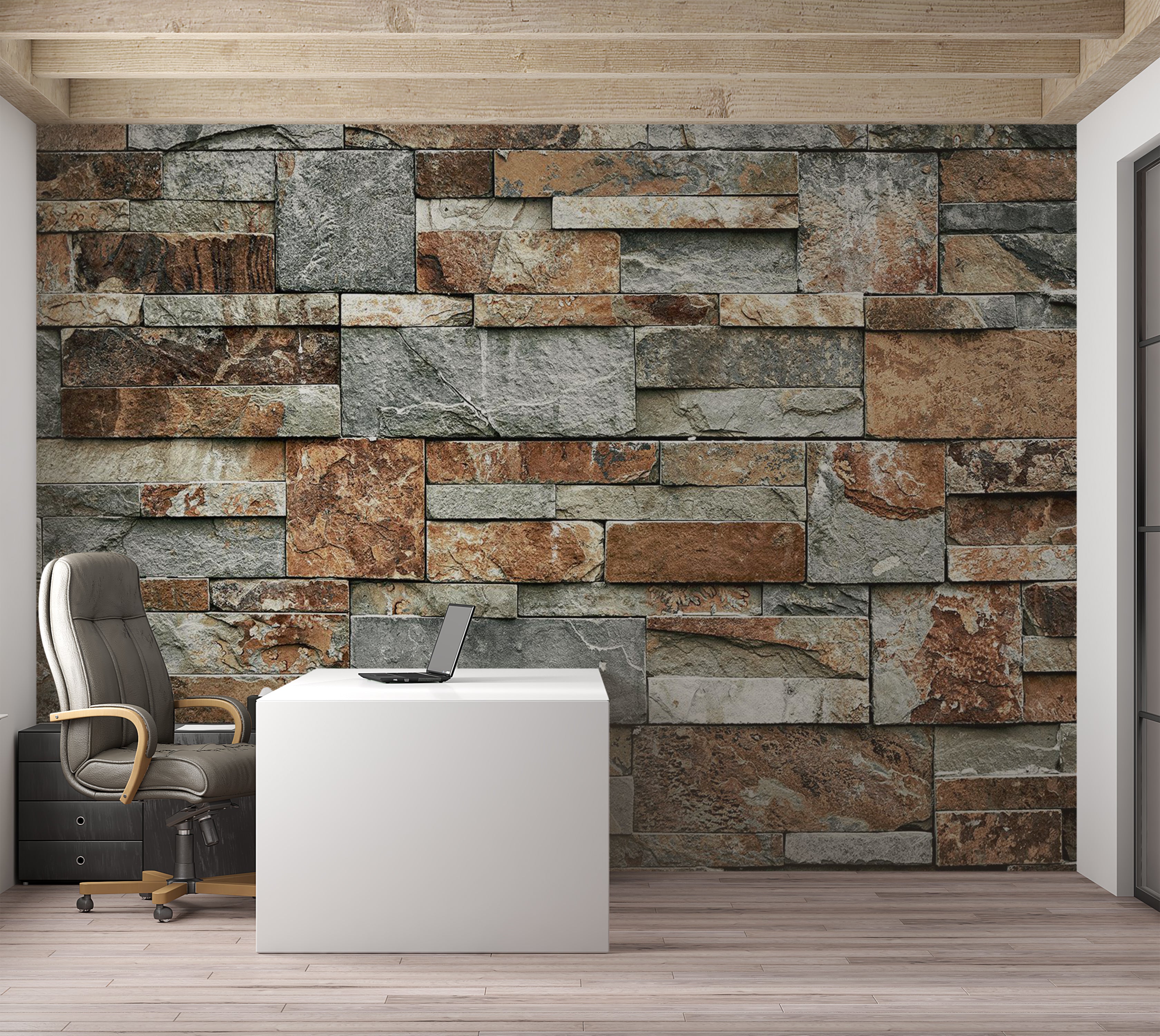 Peel & Stick Wall Mural - Rusty Contrasts 38"Wx27"H