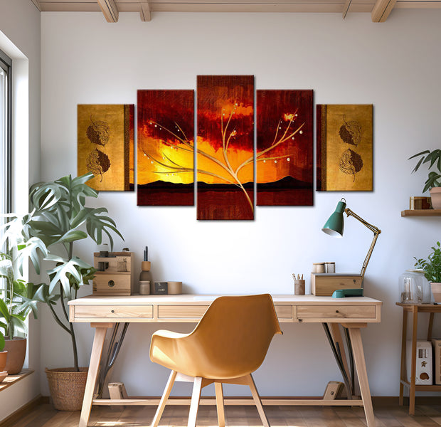 Stretched Canvas Landscape Art - Oriental Wind 40"Wx20"H