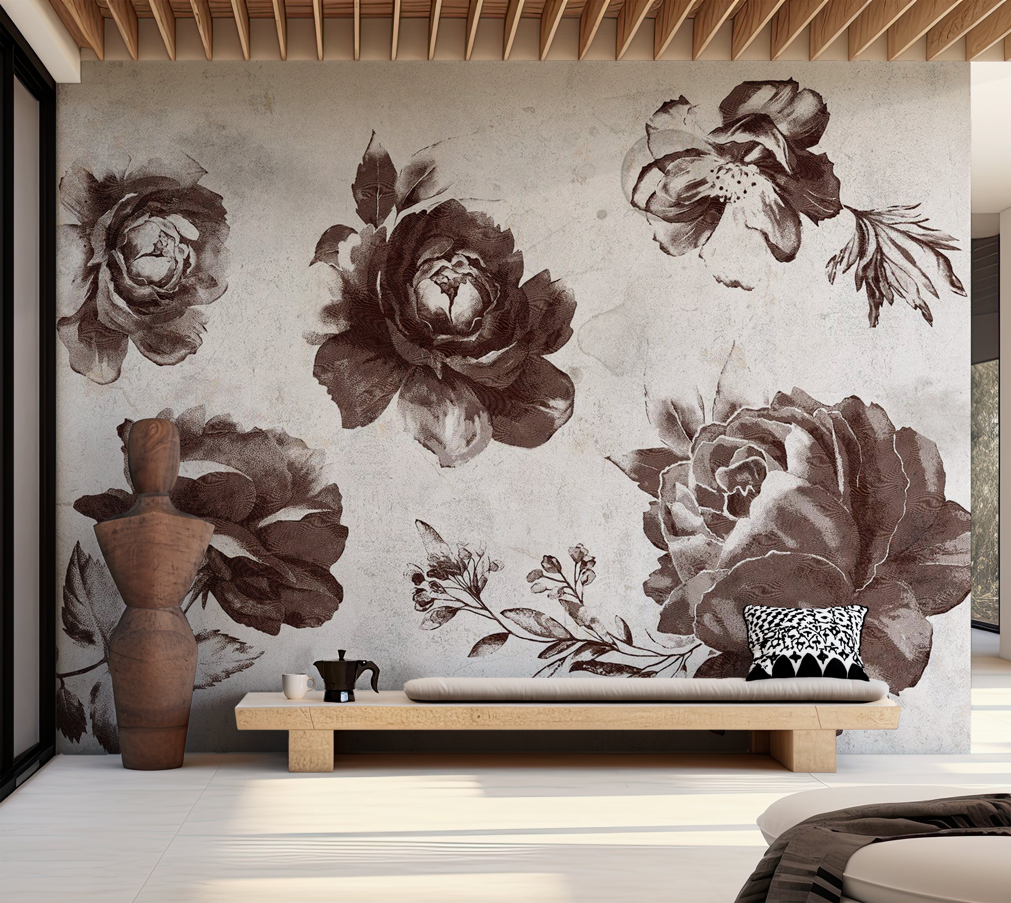 Peel & Stick Floral Wall Mural - Garden of Memories 38"Wx27"H