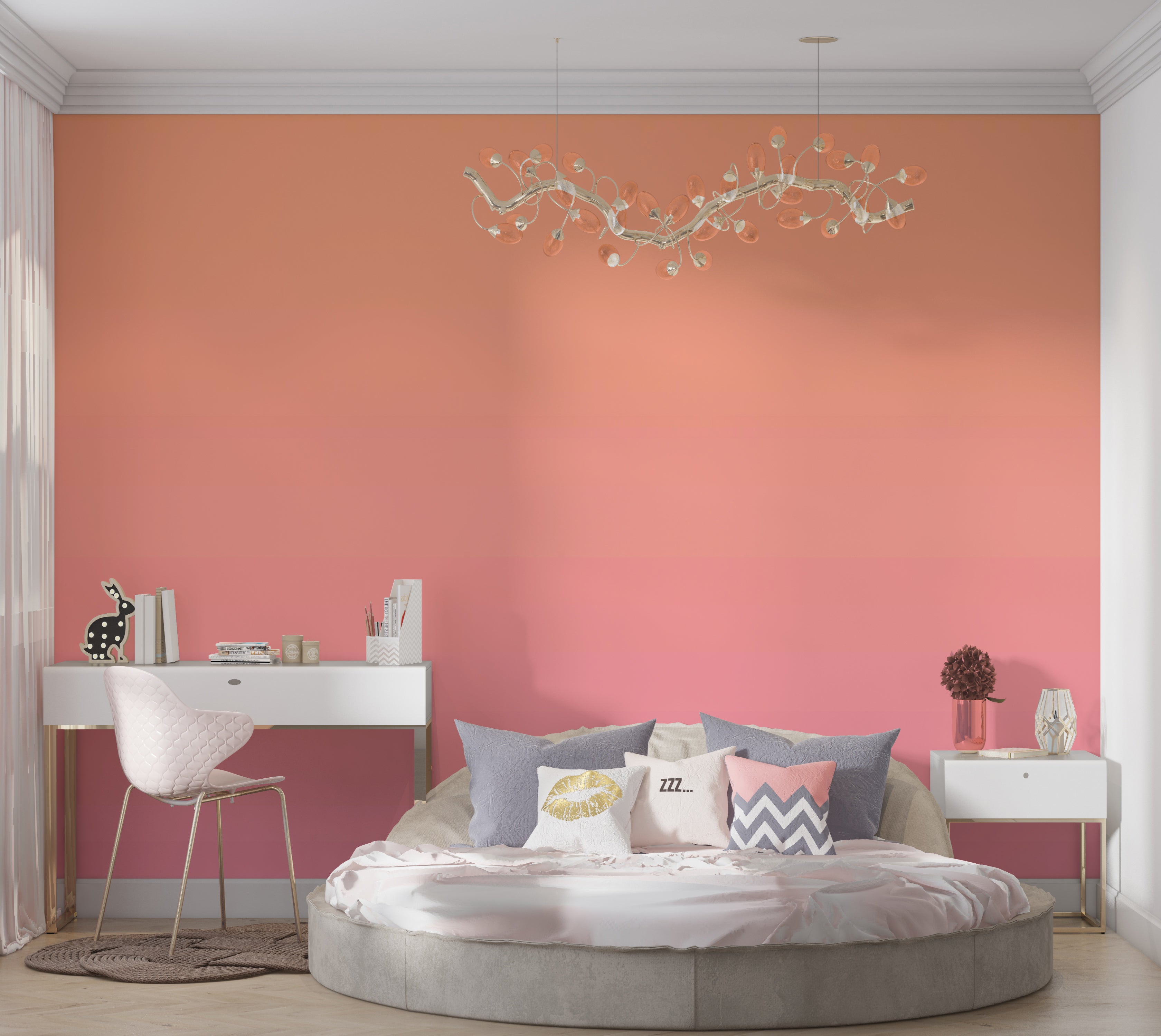 Peel & Stick Wall Mural - Gradient Sunset 38"Wx27"H