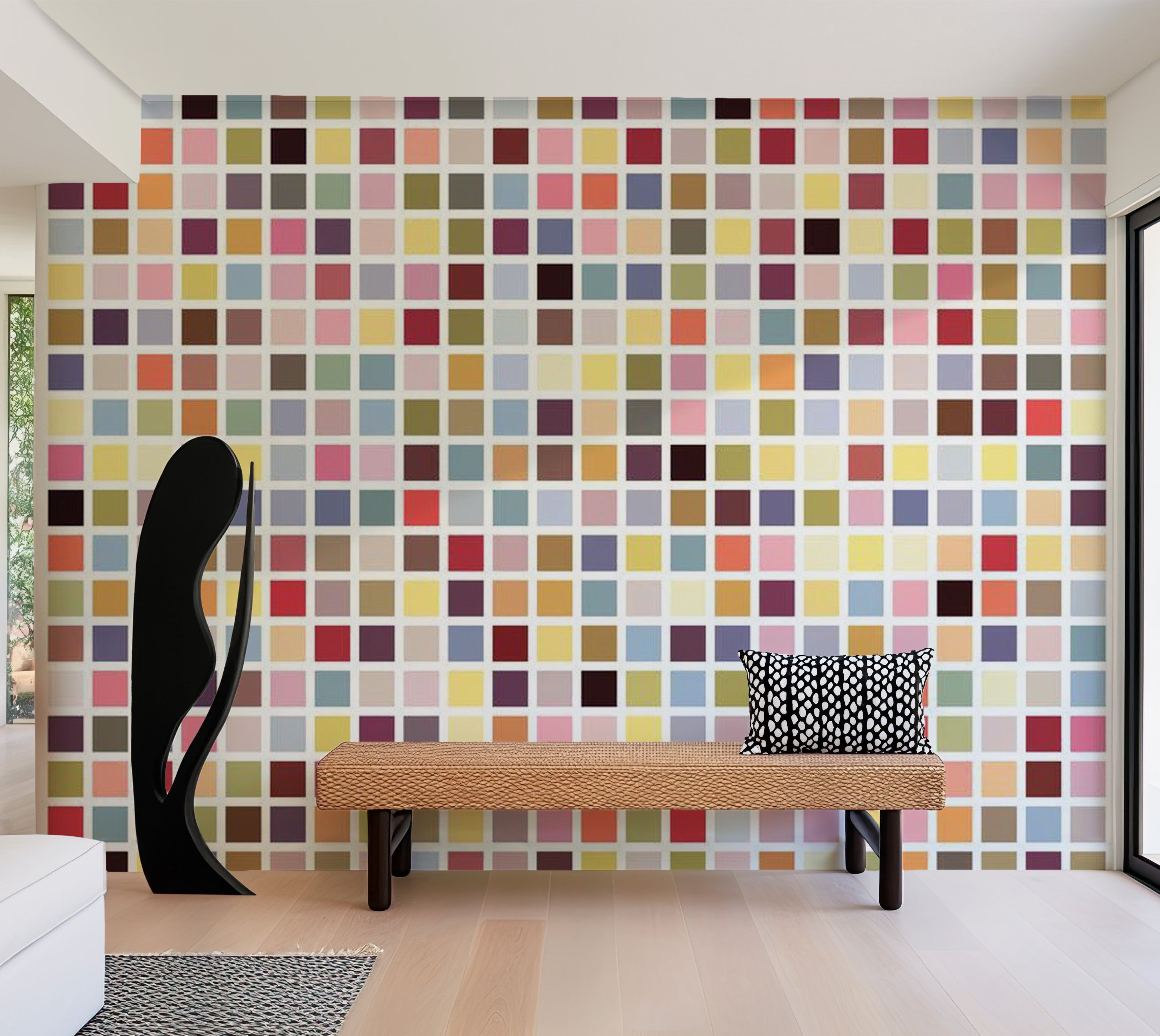 Abstract Wallpaper Wall Mural - Mosaic Of Colors 118"Wx90"H